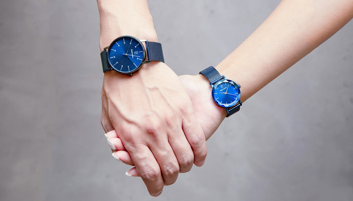ピエールラニエ オートマティック 革ベルト メンズ 腕時計 ブランド パワーリザーブ ネイビー トリコロール