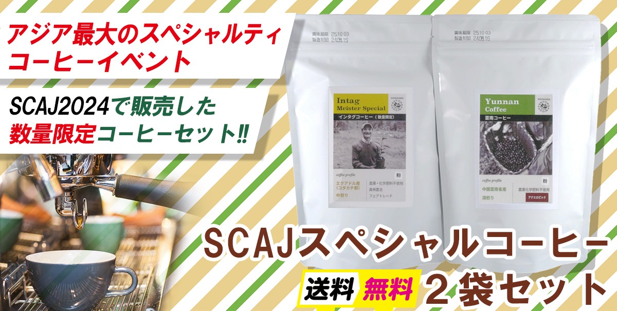 【数量限定】SCAJスペシャルコーヒー ２袋セット（100g × ２袋セット） 【 送料無料 】